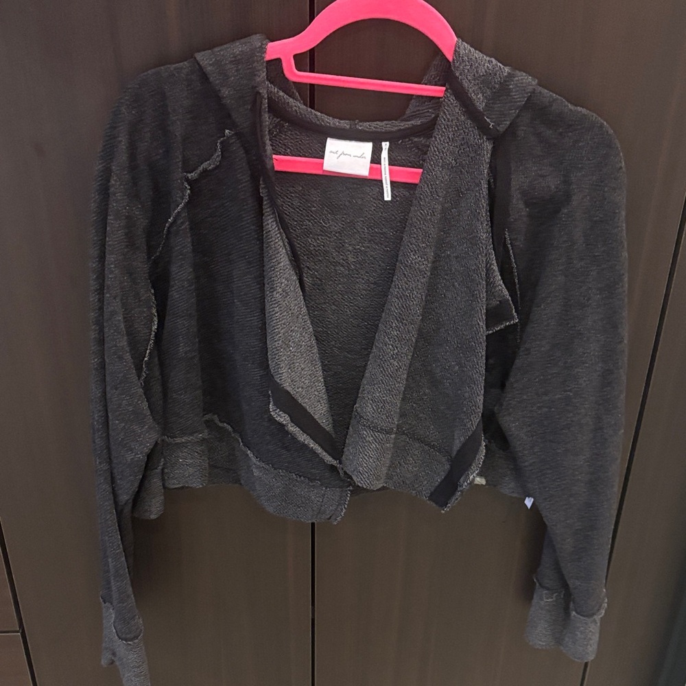 Gray Women's Cropped Sweatshirt